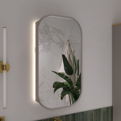 Шкаф зеркальный EQUIL Desert 450х860 szDSRT.LED45.R/L-25, универсальный, амарок