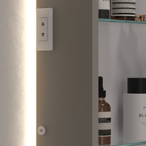 Шкаф зеркальный EQUIL Desert 450х860 szDSRT.LED45.R/L-25, универсальный, амарок