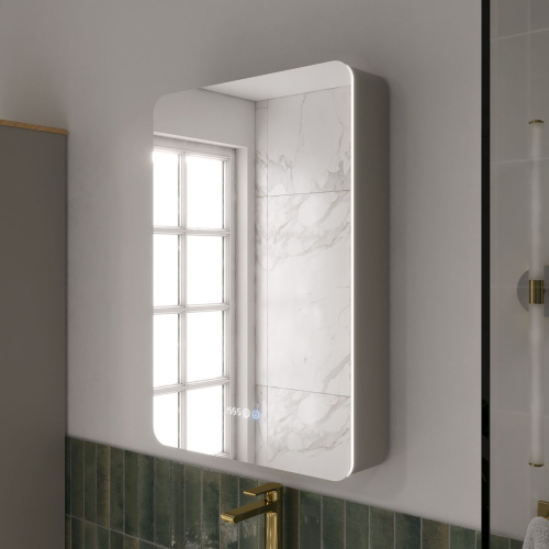 Шкаф зеркальный EQUIL Desert 570х860 szDSRT.LED57.L-25, левый, амарок