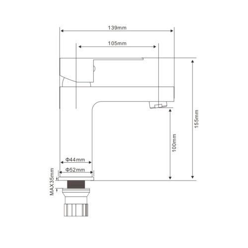 Смеситель для раковины OLIVE’S Tones TN20100  (10)
