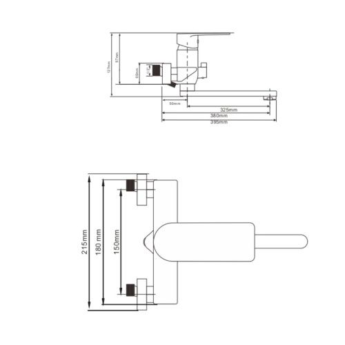 Смеситель для ванны OLIVE’S NENSA NS16221 с длинным изливом (10)