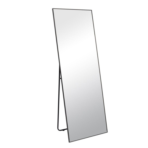 Зеркало интерьерное Мансарда 16062-Zm1, 1600x600 мм, настенно-напольное, в корпусе из алюминия, черный