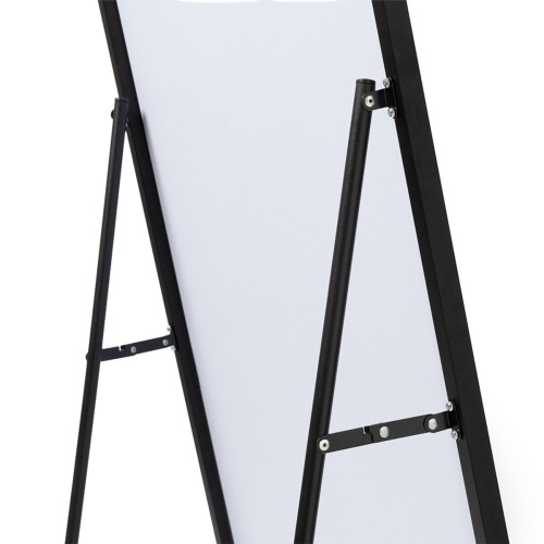 Зеркало интерьерное Мансарда 16062-Zm1, 1600x600 мм, настенно-напольное, в корпусе из алюминия, черный