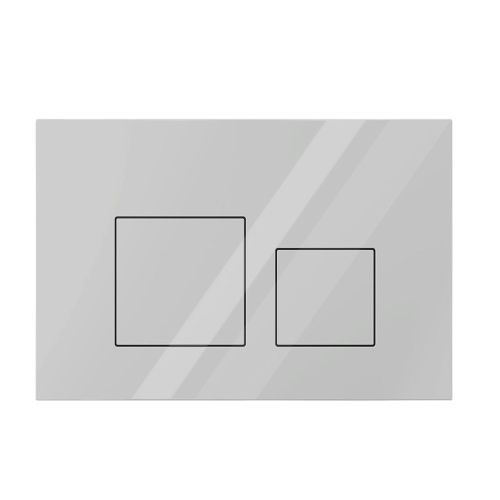 Клавиша для системы скрытой установки унитаза Ани Пласт WPG1600G глянцевая белая