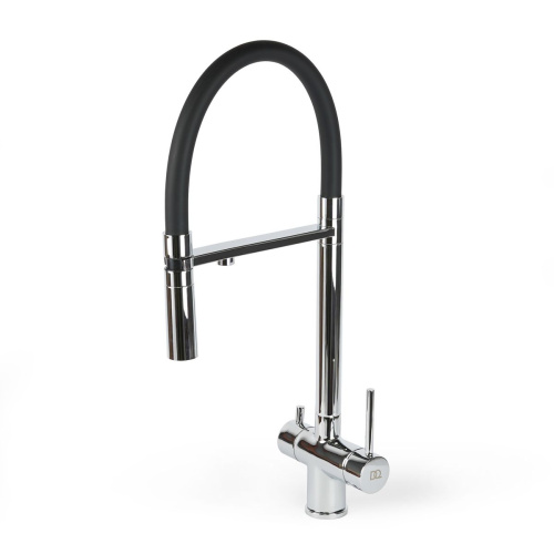 Смеситель для кухни DQ DA1462501Chrome с подключением к фильтру питьевой воды, хром (10)