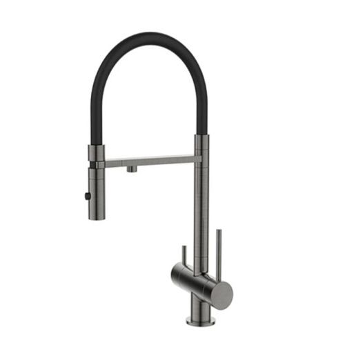 Смеситель для кухни DQ DA1462506Grey с подключением к фильтру питьевой воды, графит (10)