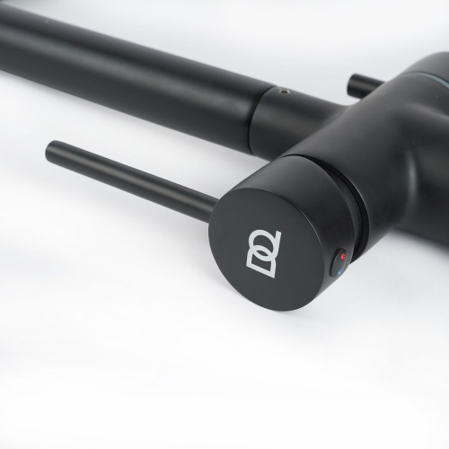 Смеситель для кухни DQ DA1462505 Black с подключением к фильтру питьевой воды, черный (10)