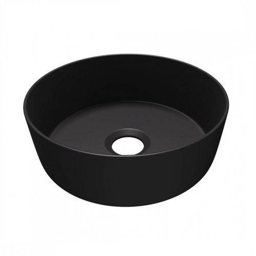 Раковина накладная Watersense Milana D31 W00171 310х310х110 мм черная матовая