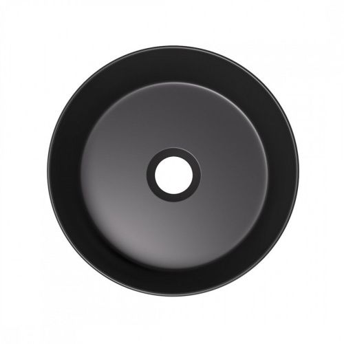 Раковина накладная Watersense Milana D31 W00171 310х310х110 мм черная матовая