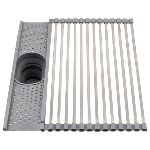 Сушилка ролл-мат с держателем для приборов Fmark FS-PJ-002, серый