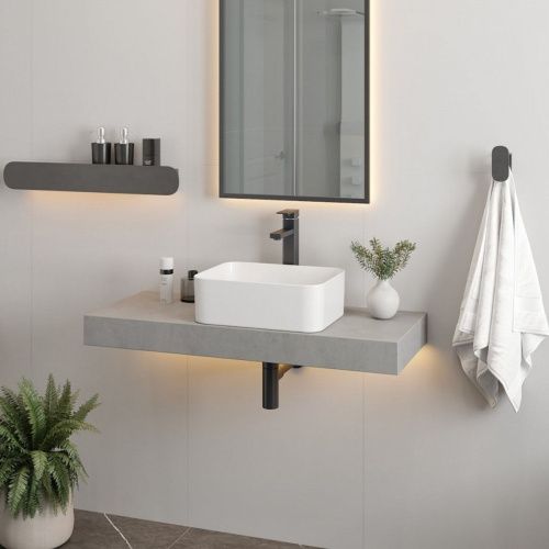 Раковина накладная Watersense Eva Mini 40 W00168 400х300х135 мм белая