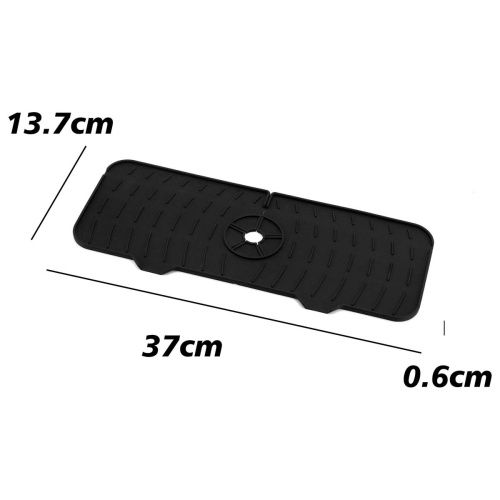 Силиконовый коврик под смеситель Fmark FS-PJ-008, черный