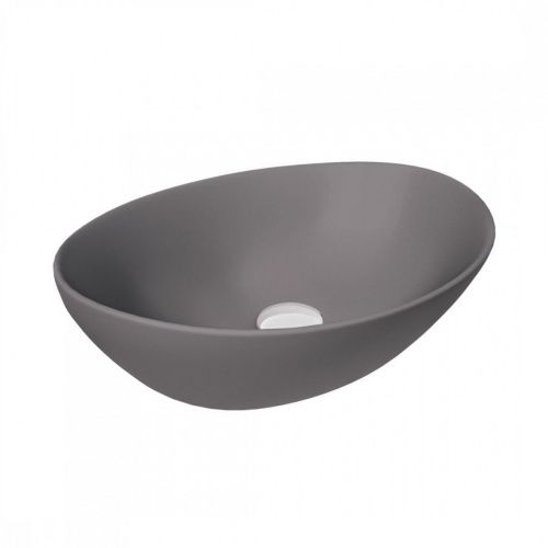 Раковина накладная Watersense Amelia 40 W00065 410х335х145 мм графит матовая