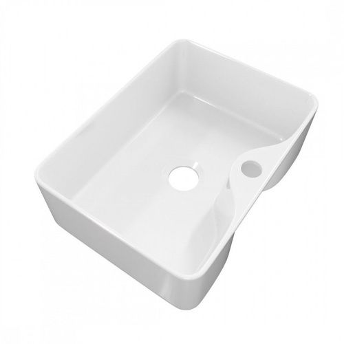 Раковина накладная Watersense Eva Mini 41 W00169 405х300х130 мм с полочкой под смеситель, белая