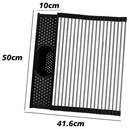 Сушилка ролл-мат с держателем для приборов Fmark FS-PJ-003, черный