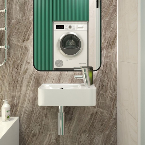 Раковина подвесная правая Watersense Mia 45 W00025 450х260х90 мм с полочкой под смеситель, белая