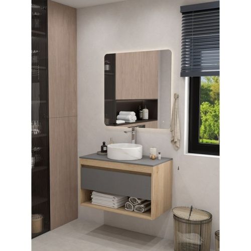 Раковина накладная Watersense Milana D35 W00761 360х360х125 мм мрамор белый матовый