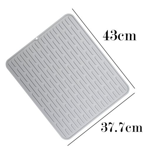 Силиконовый коврик для сушки посуды Fmark FS-PJ-006, серый