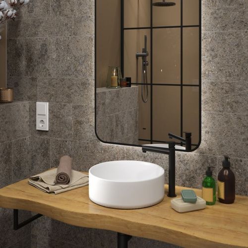 Раковина накладная Watersense Milana D35 W00008 355х355х120 мм белая