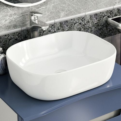 Раковина накладная Watersense Rita 50 W00016 490х395х150 мм белая