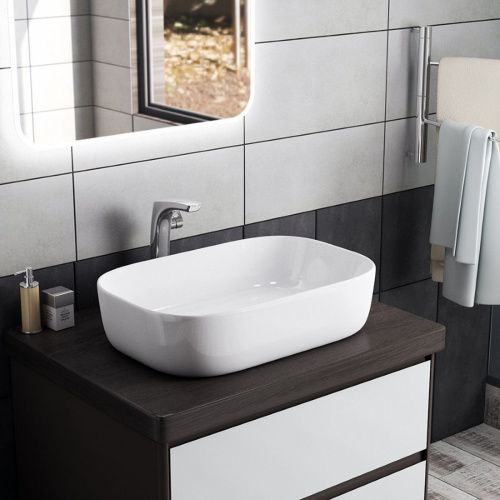 Раковина накладная Watersense Rita 60 W00015 610х400х145 мм белая