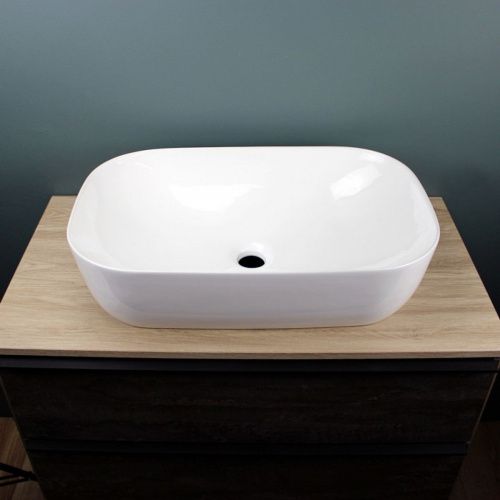 Раковина накладная Watersense Rita 60 W00015 610х400х145 мм белая