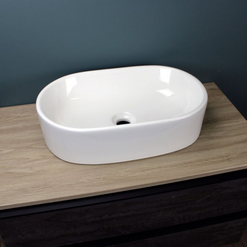 Раковина накладная Watersense Camila 52 W00013 520х330х130 мм белая