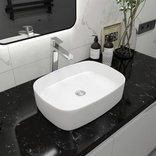 Раковина накладная Watersense Rita 51 W00022 505х375х135 мм белая