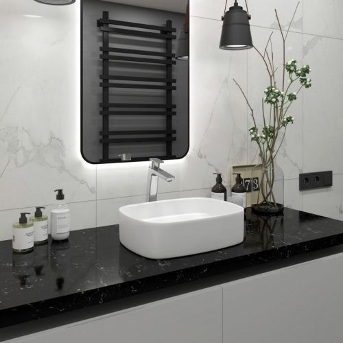 Раковина накладная Watersense Rita 51 W00022 505х375х135 мм белая