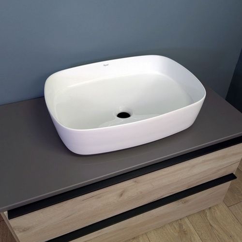 Раковина накладная Watersense Rita 51 W00022 505х375х135 мм белая