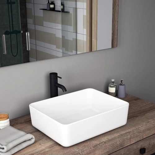 Раковина накладная Watersense Eva 50 W00001 475х370х140 мм белая