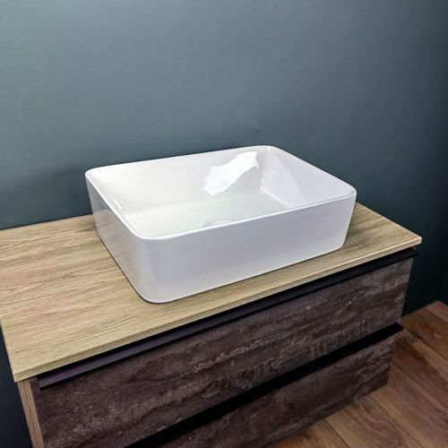 Раковина накладная Watersense Eva 50 W00001 475х370х140 мм белая