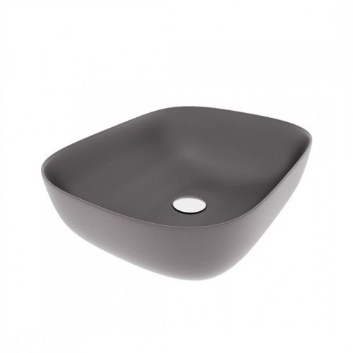 Раковина накладная Watersense Rita 50 W00053 490х395х150 мм графит матовая
