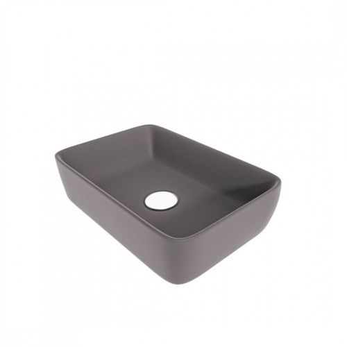 Раковина накладная Watersense Eva 50 W00042 475х370х140 мм графит матовая