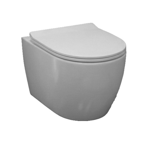 Унитаз подвесной безободковый торнадо Watersense Milana Vortex W01830 48,5х32х35,5 см микролифт