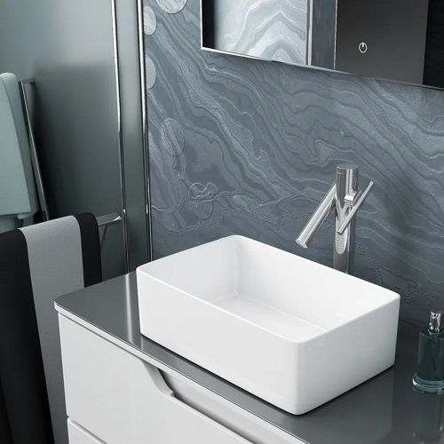 Раковина накладная Watersense Eva Mini 38 W00010 380х240х120 мм белая