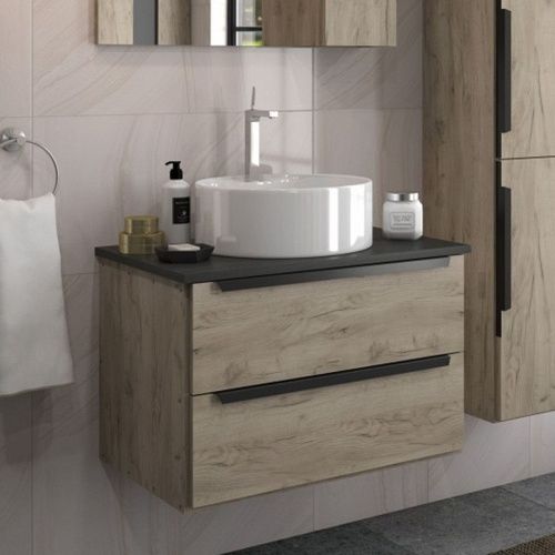 Раковина накладная Watersense Milana S D40 W00007 400х400х145 мм с полочкой под смеситель, белая