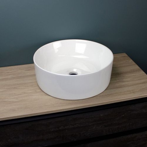 Раковина накладная Watersense Milana D41 W00006 410х410х140 мм белая