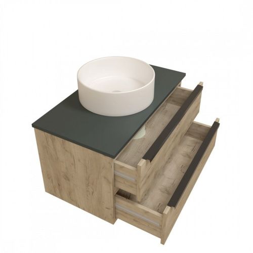 Раковина накладная Watersense Milana D41 W00006 410х410х140 мм белая