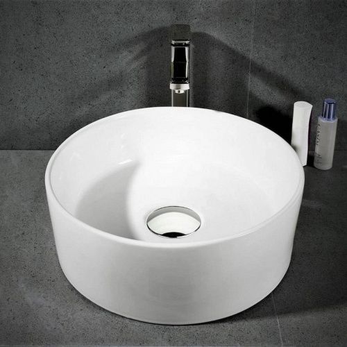 Раковина накладная Watersense Milana D41 W00006 410х410х140 мм белая