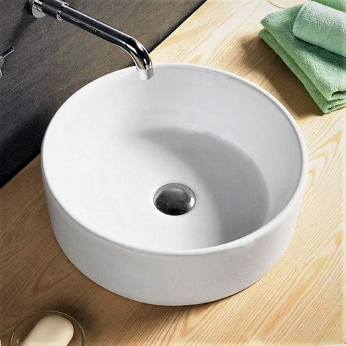 Раковина накладная Watersense Milana D41 W00006 410х410х140 мм белая