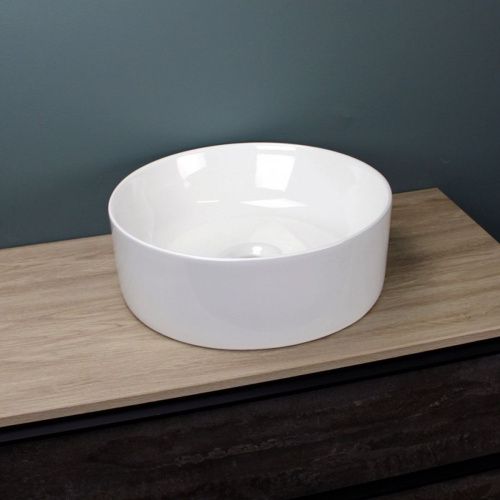 Раковина накладная Watersense Milana D41 W00006 410х410х140 мм белая