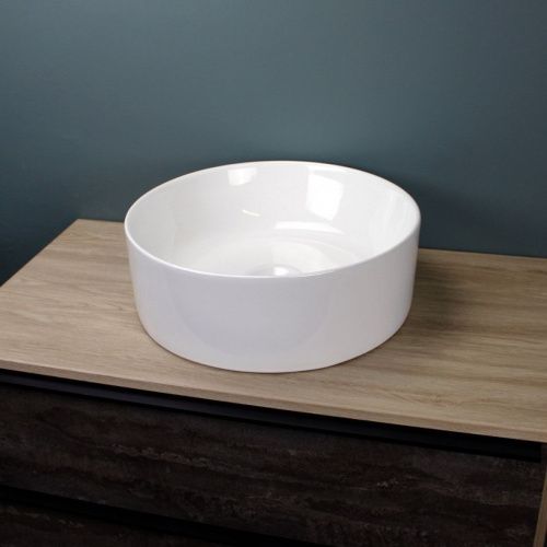 Раковина накладная Watersense Milana D41 W00006 410х410х140 мм белая