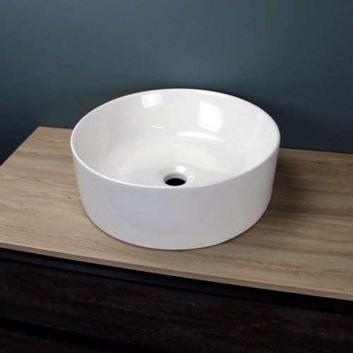 Раковина накладная Watersense Milana D41 W00006 410х410х140 мм белая