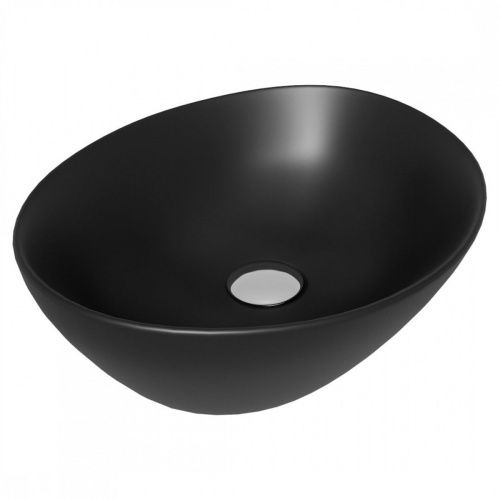 Раковина накладная Watersense Amelia 40 W00066 410х335х145 мм черная матовая