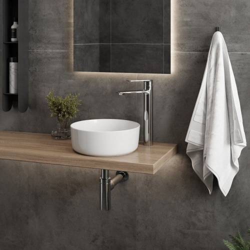 Раковина накладная Watersense Milana D31 W00166 310х310х110 мм белая