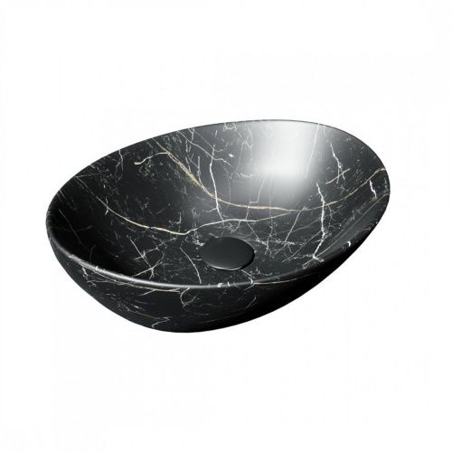 Раковина накладная Watersense Amelia 40 W00069 410х335х145 мм черный мрамор