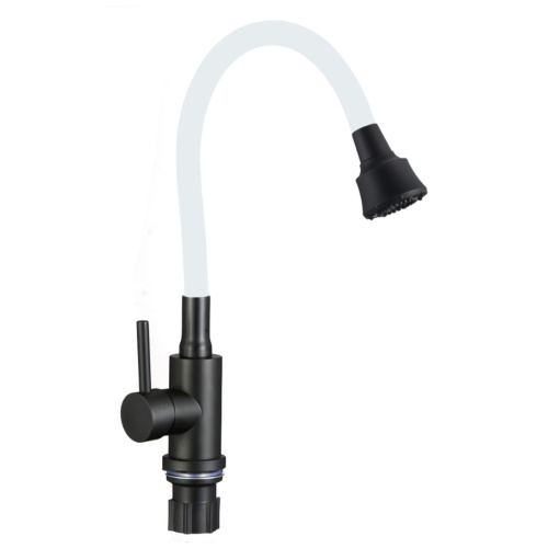 Смеситель для кухни Fmark FS8288H-02 с гибким изливом, белый (6)