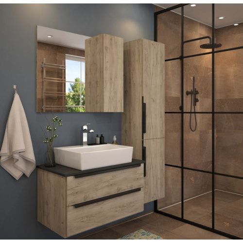 Раковина накладная Watersense Alina 56 W00020 565х425х140 мм с полочкой под смеситель, белая