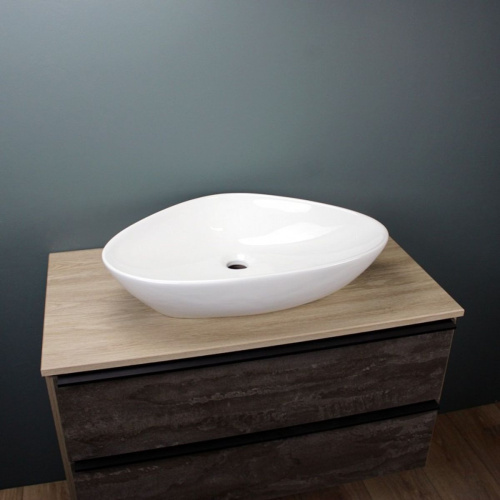 Раковина накладная Watersense Jessie 60 W00012 590х390х130 мм белая